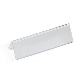 Durable 803219 Table Place Name Holder for 52/104x100mm Card - Transparent (Pack of 10)