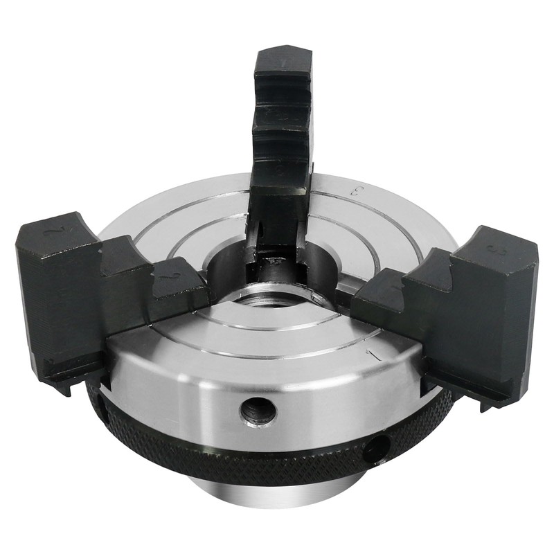 Wood Lathe Chuck,3 inch 3 jaw With MT-1 and MT-2