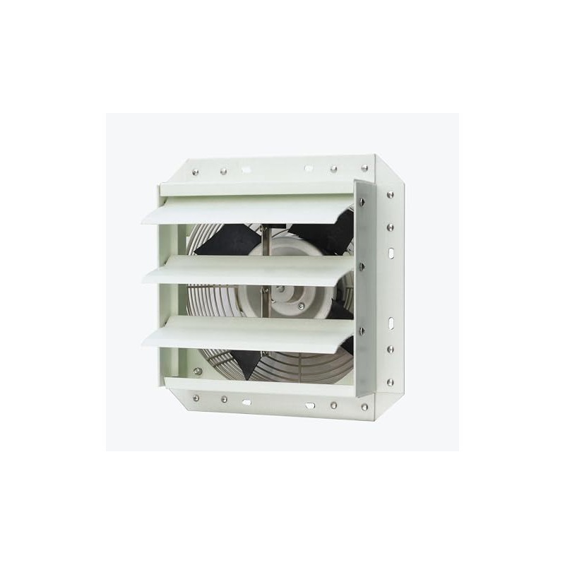 iLiving 10-Inch Corrosion Resistance Shutter Exhaust Fan, Single Speed