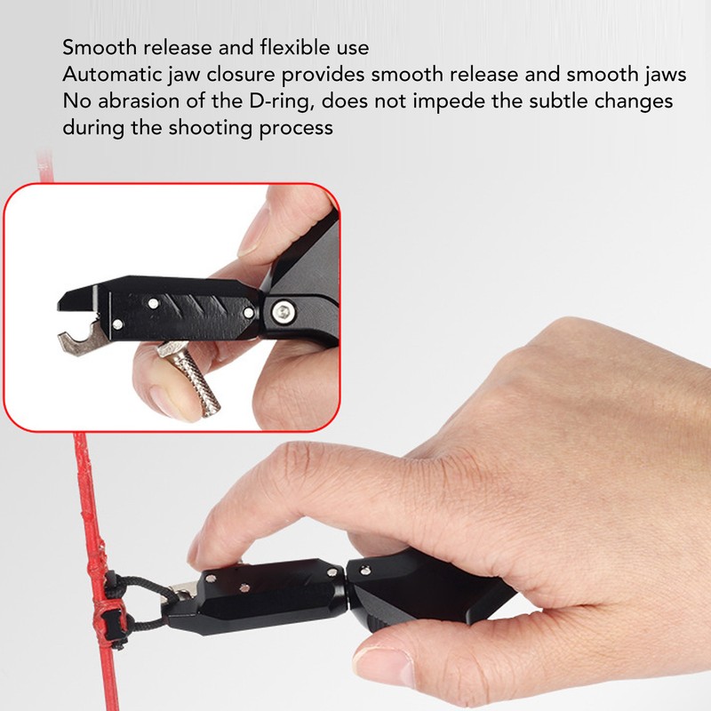 Archery Bow Thumb Release 4 Finger Design Adjustable Comfortable Grip