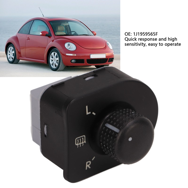 Side Mirror Switch 1J1959565F Sensitive ABS Rearview Mirror Control Button