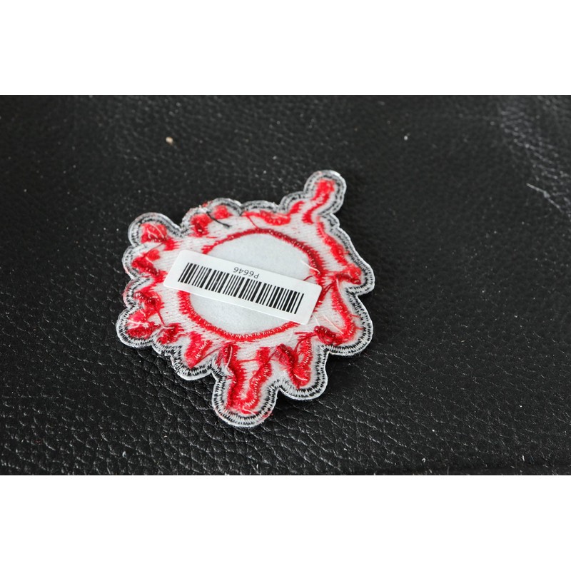 Bullet Hole Patch Blood Red - 2x2.4 inch - Embroidered