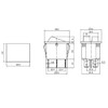 WITTKOWARE Dual Control Rocker Switch, 30 x 22 mm, 2-Pole,