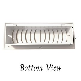 2-Pack Childproof Babyproof Vent Cover for 3"x10" Vent Openings (Brown)