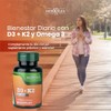 Vitamina D3 + K2 con Omega 3 - Apoyo Óseo,