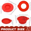 3 Pcs Silicone Mixer Bowl Cover Compatible with KitchenAid 4.5-5