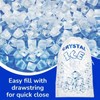 10PCS Ice Bags with Drawstring,Drawstring Ice Cube Bags,Ice Cube Bags