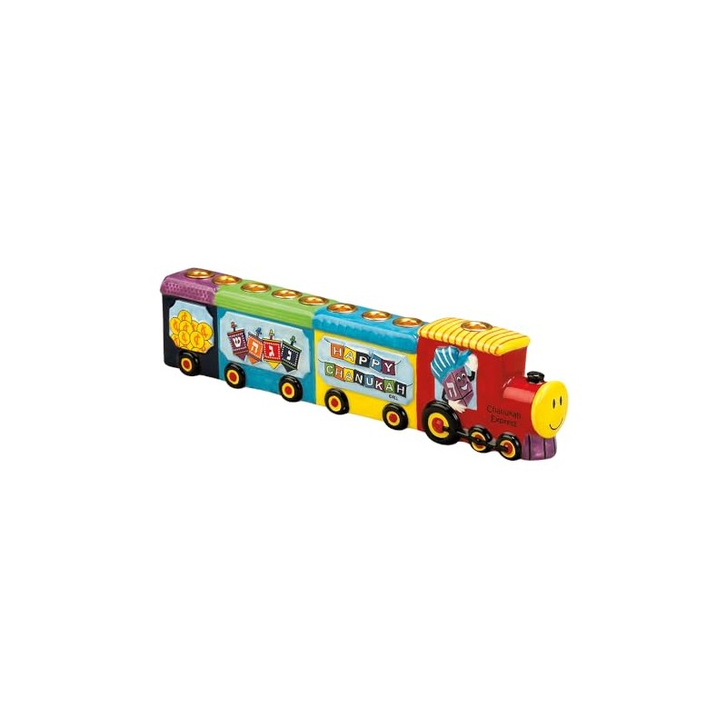 Rite Lite Ceramic Menorah, Multicolor, 11.5 x 1.25 x 2.75