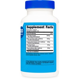 Nutricost Nutricost Natural Energy Pills Complex 120 Capsules, 100mg Caffeine - Gluten Free - Non-GMO