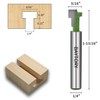 BAYTORY 3Pcs Keyhole Router Bits Set, 1/4" Shank Router Keyhole