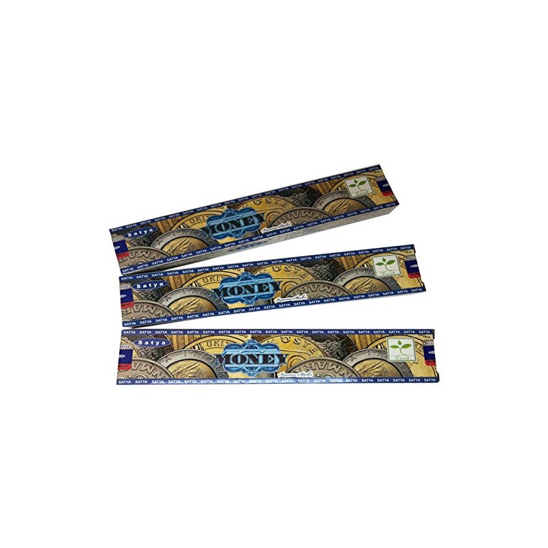 Satya Money Incense Sticks - Pack of 3 (15 Gram