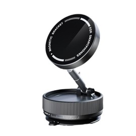Universal Vacuum Magnetic Phone Holder for Car/Smooth Surfaces 360° Rotatable 180° Foldable Vacuum Suction Magnetic, A