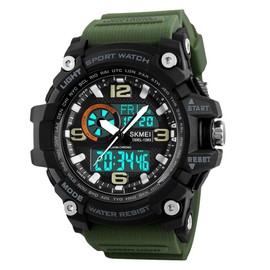 Military Watch Men's Watches for Men Multifunction Sports Waterproof LED