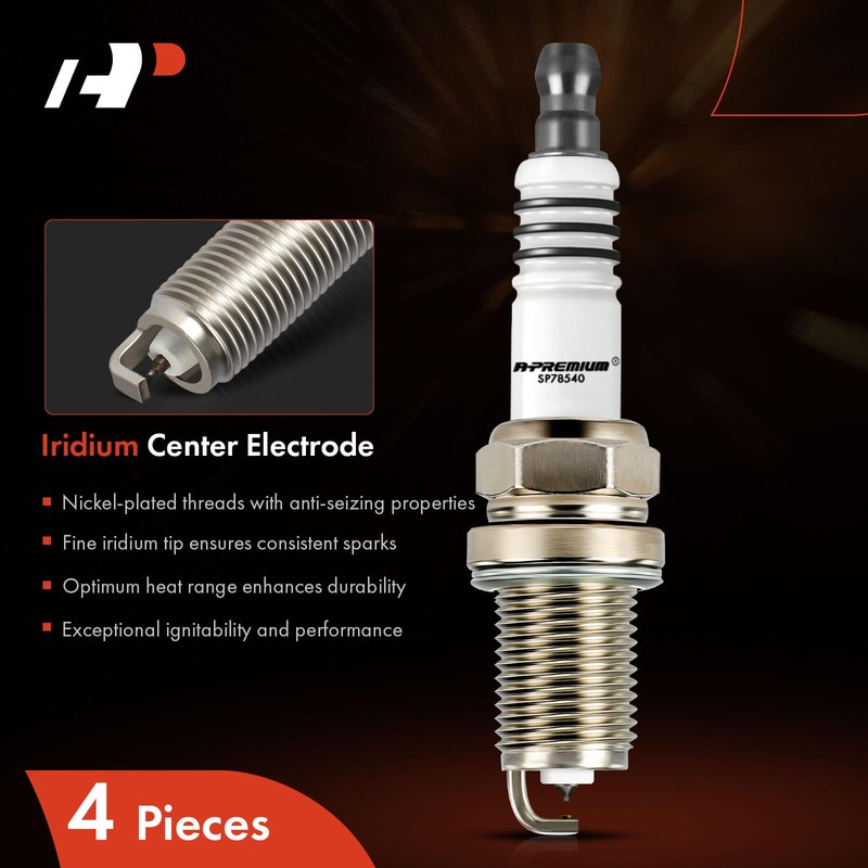 A-Premium Iridium Platinum Bujías compatibles con Hyundai Elantra 2003 2.0L,