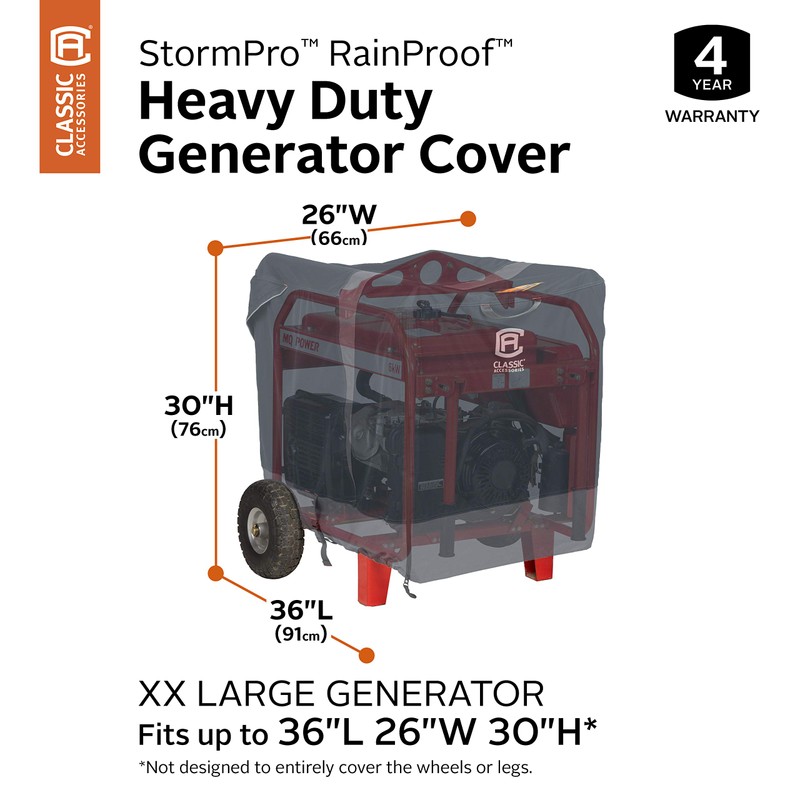 Classic Accessories StormPro Waterproof 36 Inch 7,000 Watt Heavy-Duty Generator