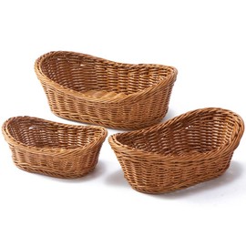 Yamasita Craft 59195000 Resin Hand Woven Boat Basket Type 30, Brown
