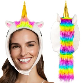 Jococs Unicorn Costume Hats Funny Hat for Adults (White)