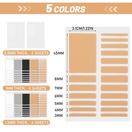 10 Sheets Ring Sizer Adjuster for Loose Ring Invisible Soft Ring Guards Resizer for Women Men Jewelry Sizer Ring Spacer Stickers Tightener Fit Wide Rings Set Tool