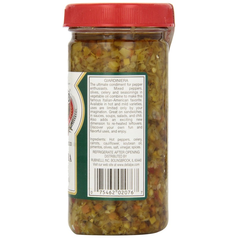 Dell Alpe, Giardinera Relish Hot, 8 oz