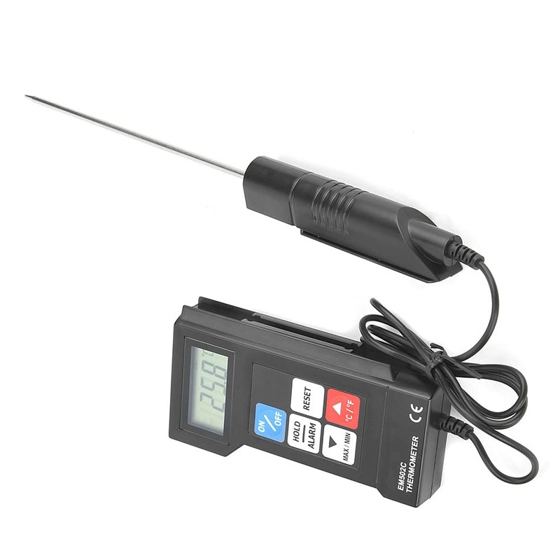 Digital Electronic Thermometer Probe 17CM Fahrenheit/Celsius Switch, Memory Function, Automatic/Manual