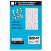 Headline Sign 32432 Stick-On Vinyl Numbers, White, 4-Inch