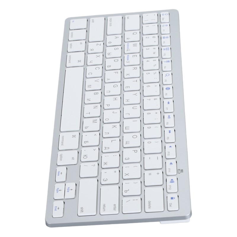 Ultra Thin Keyboard BT Wireless Splashing Proof Bilingual Language Keypad