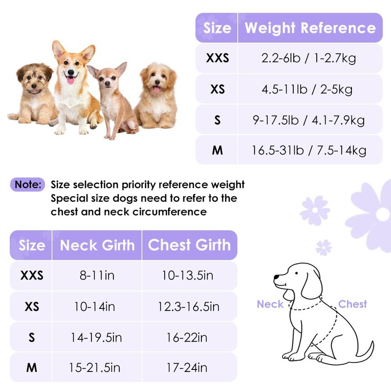 Lukovee Puppy Harness and Leash Set, No Pull Lightweight Soft
