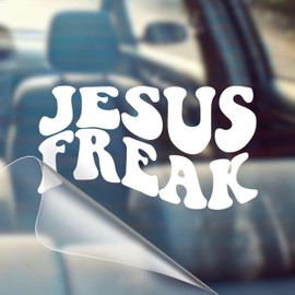 RALLY SZN Jesus Freak - Christian Car Vinyl Decal Bumper Sticker for Car, Wall, Window, Vehicle, Weather Resistant, Tiktok, Viral