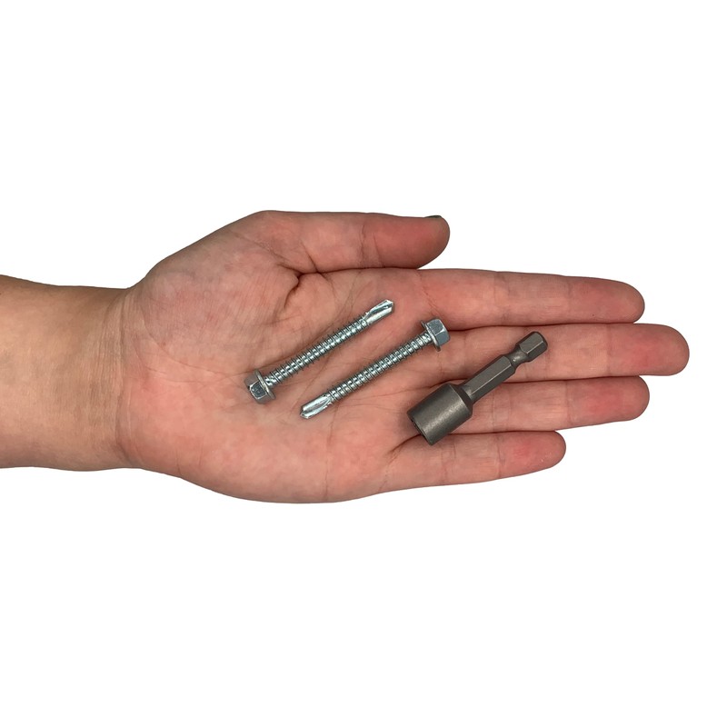 (Pack of 100) DIN 7504K Galvanised Steel 5.5 x 45mm