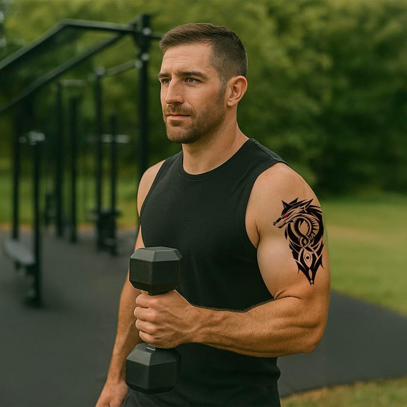 Temporary Tattoos for Men Realistic Fake Tattoo Sticker for Adults