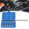 13 Pcs Hex Bit Socket Set 1/4 3/8 1/2 Inch