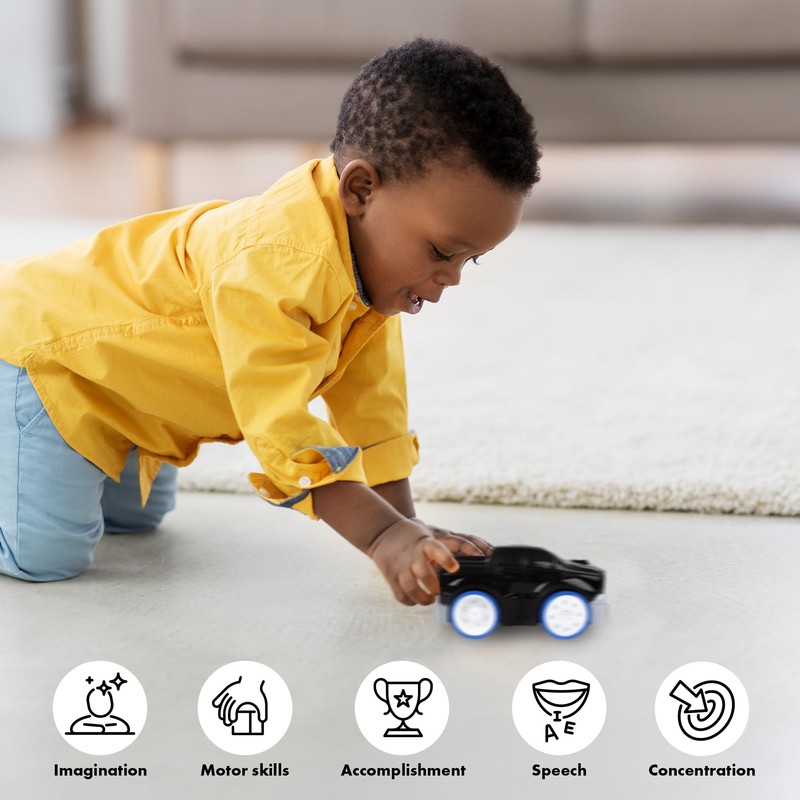 abeec Tap & Go Black Pick-Up Truck - Touch-Activated Toy