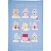 GreenGate COTTEAPPLSH2812 Laura Homes Tea Towel P.p.Dusty Blue 70 x