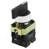 uxcell a14090200ux0565 ZB2-BE101 SPDT 2NO 4 Terminal 3-Position Rotary Selector