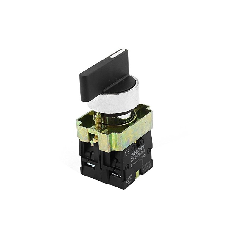 uxcell a14090200ux0565 ZB2-BE101 SPDT 2NO 4 Terminal 3-Position Rotary Selector