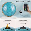 Steel Tongue Drum, 12 Inch 15 Note Tongue Drums, Handpan