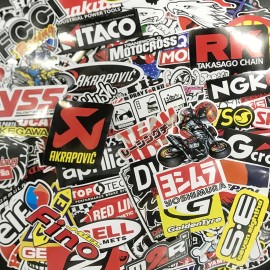 Unbranded Lot Set of 120 Automotive Racing Decals Stickers Stock Car Drag Nascar NHRA PDRA