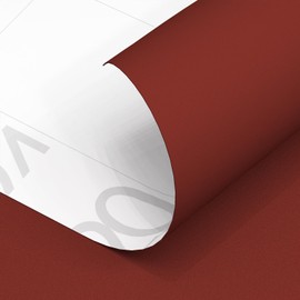 Yancorp 16"x120" Matte Red Contact Papaer Peel and Stick Wallpaper Vinyl Wrap Countertop Wallpapers Waterproof for Cabinets Drawers Bedroom Kitchen Self-Adhesive Wallpaper