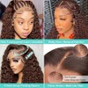EGOTOI 13x6 Chocolate Brown Deep Wave Lace Front Wigs Human