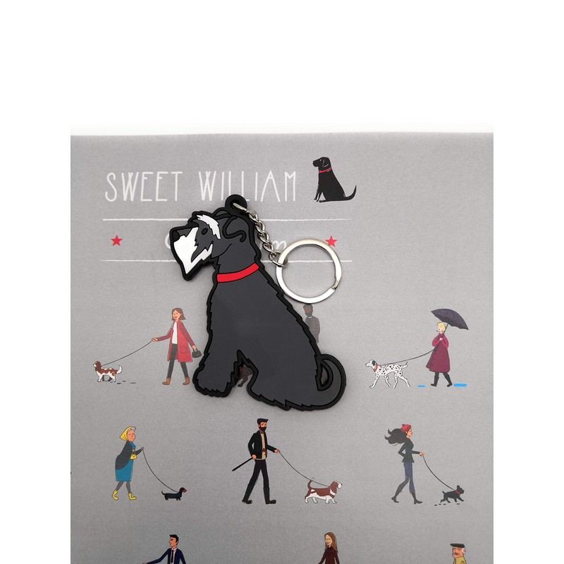 Sweet William Schnauzer Keyring