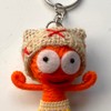 Voodoo String Doll Keychain, Design T149
