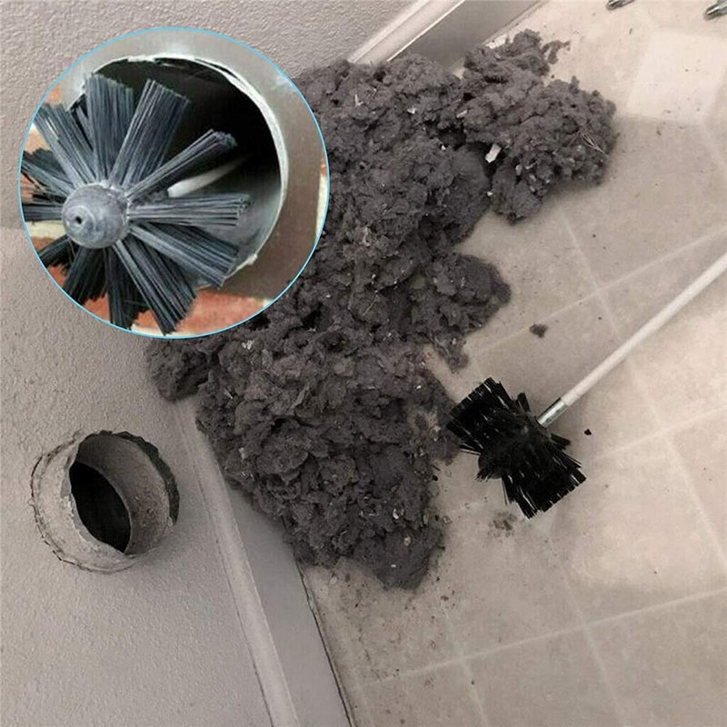 VANPEUSO 20-Feet Dryer Vent Cleaner Kit with Drill Attachment and