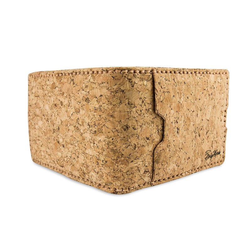 HolyKork Slim Vegan Cork Wallet, 5 Card Slots, Coin Pocket