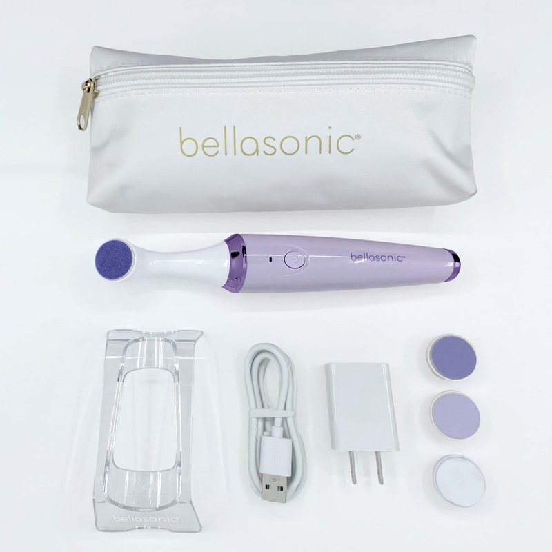 BELLASONIC 4-in-1 Rechargeable Electric Nail File Set with Travel Pouch