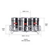 Sumeet 7in1 Stainless Steel + See through Lid Masala Stand/Dry