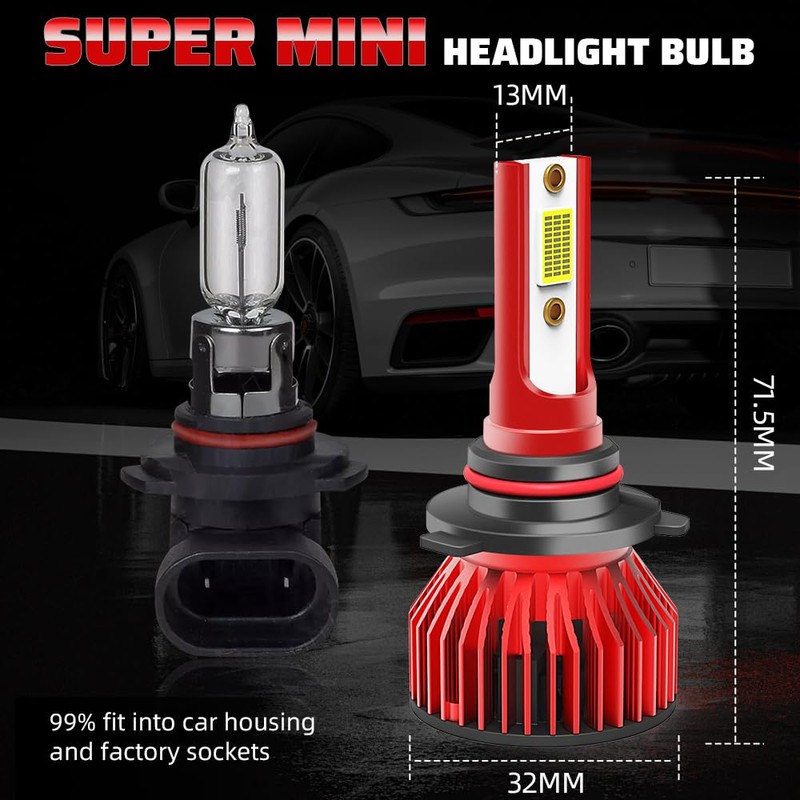YXQQHY LED Fog Bulbs For Chevy Corvette C5 1997-2004,9005 9006