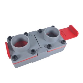 GENERISCH BlastGate DN 50 2/3 Way Valve for Extraction System, Diameter 50 mm, with Manual Lock Slider for Extraction Workshop