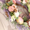 Bunny Egg Easter Wreath Simulation Lavender Wreath Decoration for Door