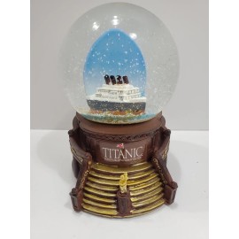 Large Titanic Grand Staircase Snow Globe in Original Box