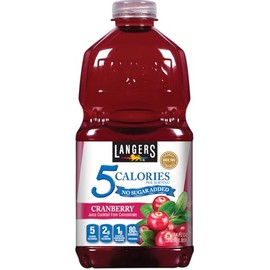 Langers 5 Juice Cocktail, Cranberry, 64 Fl Oz (Pack of 8)